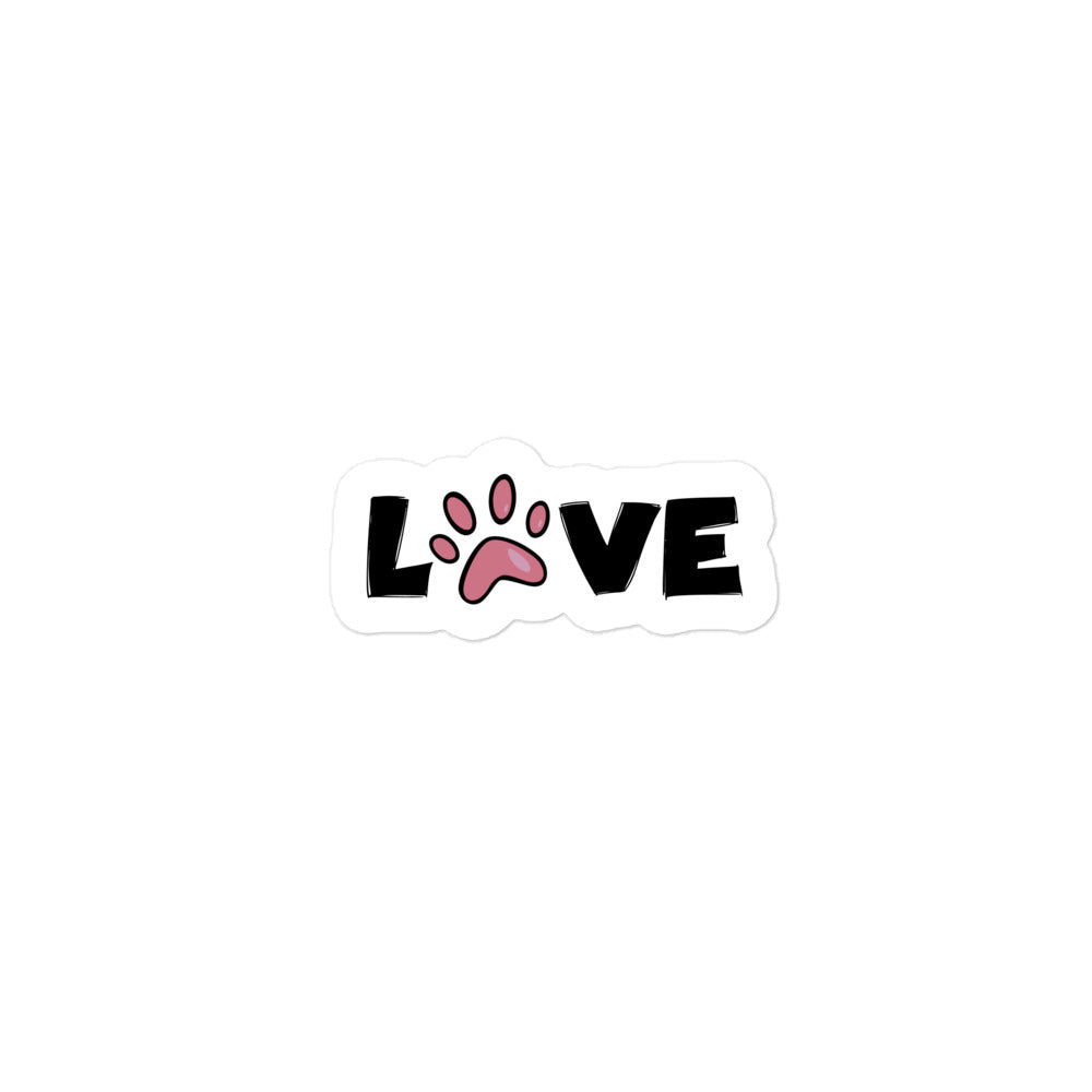 Paw Love Bubble-free stickers
