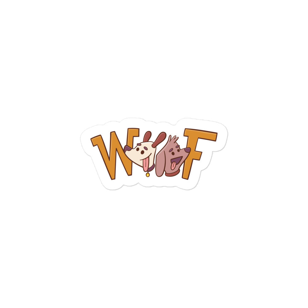 Dog Woof Bubble-free stickers