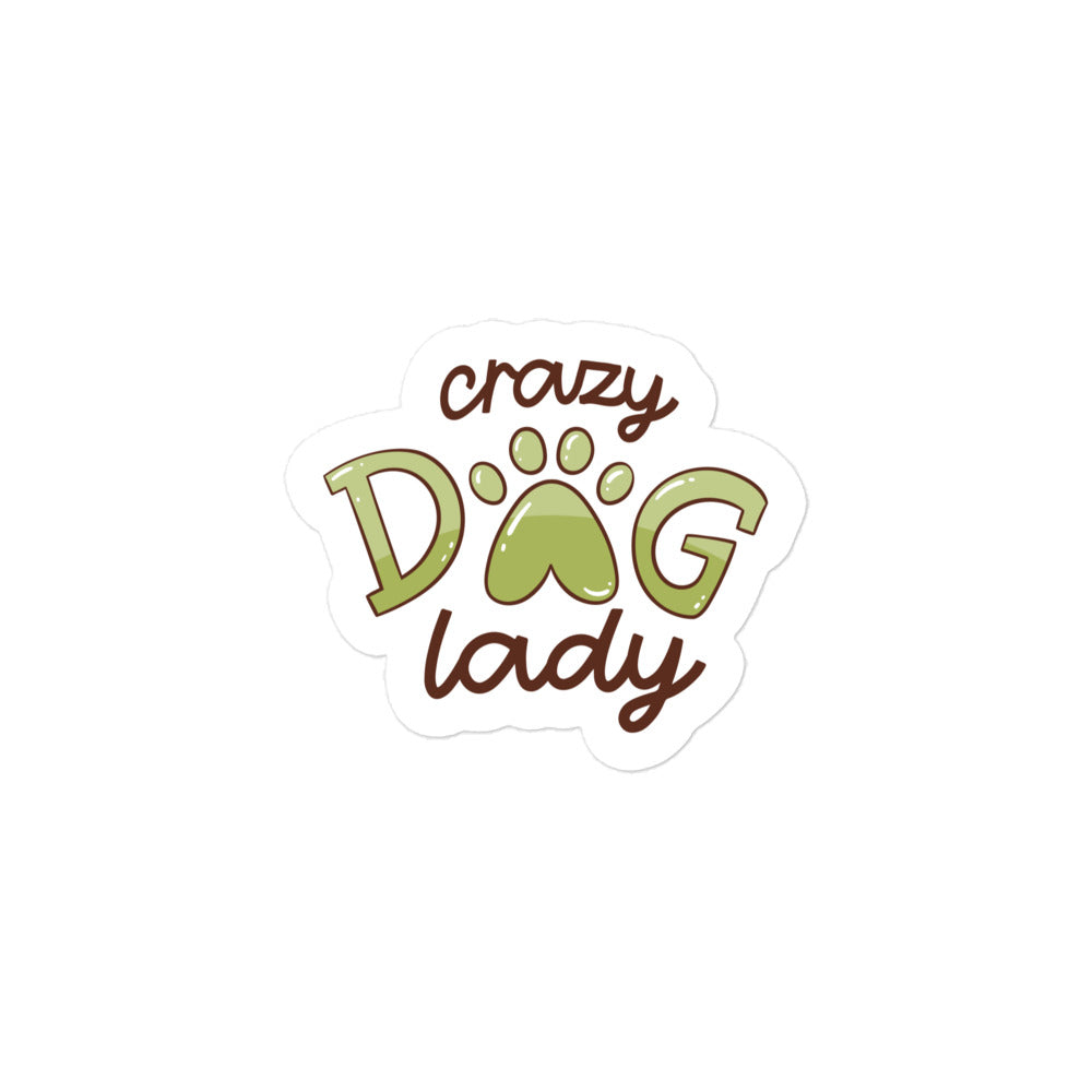 Crazy Dog Lady Bubble-free stickers