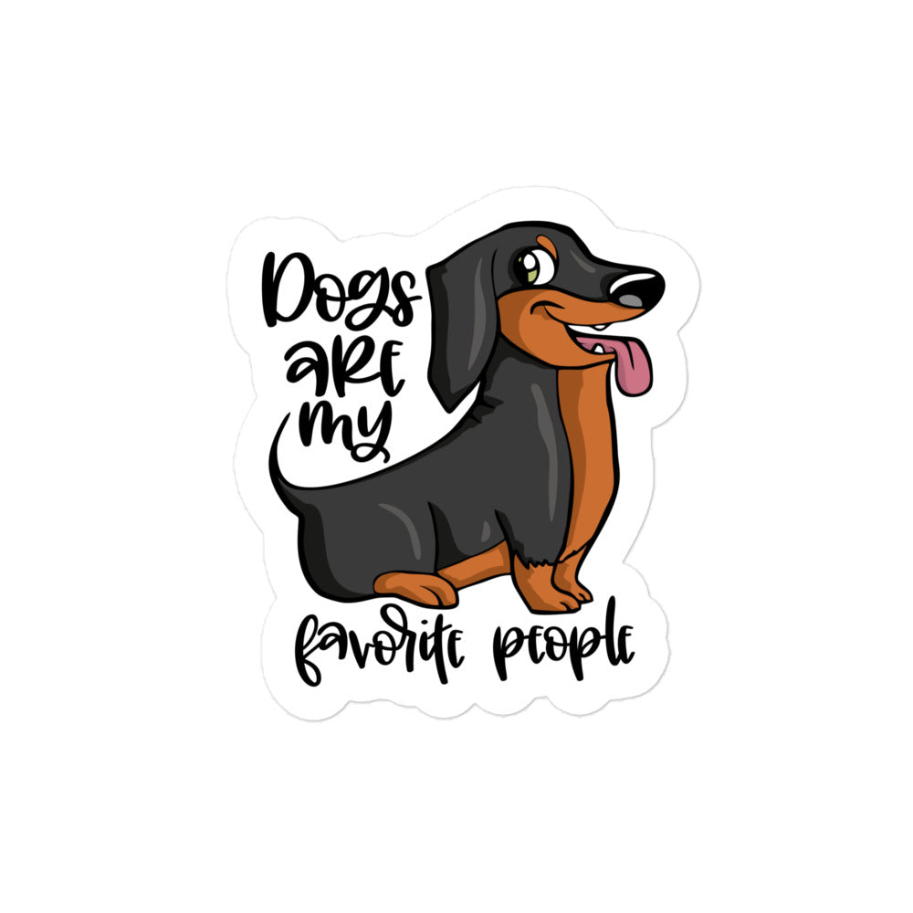 Dogs are My Favorite People Bubble-free sticker