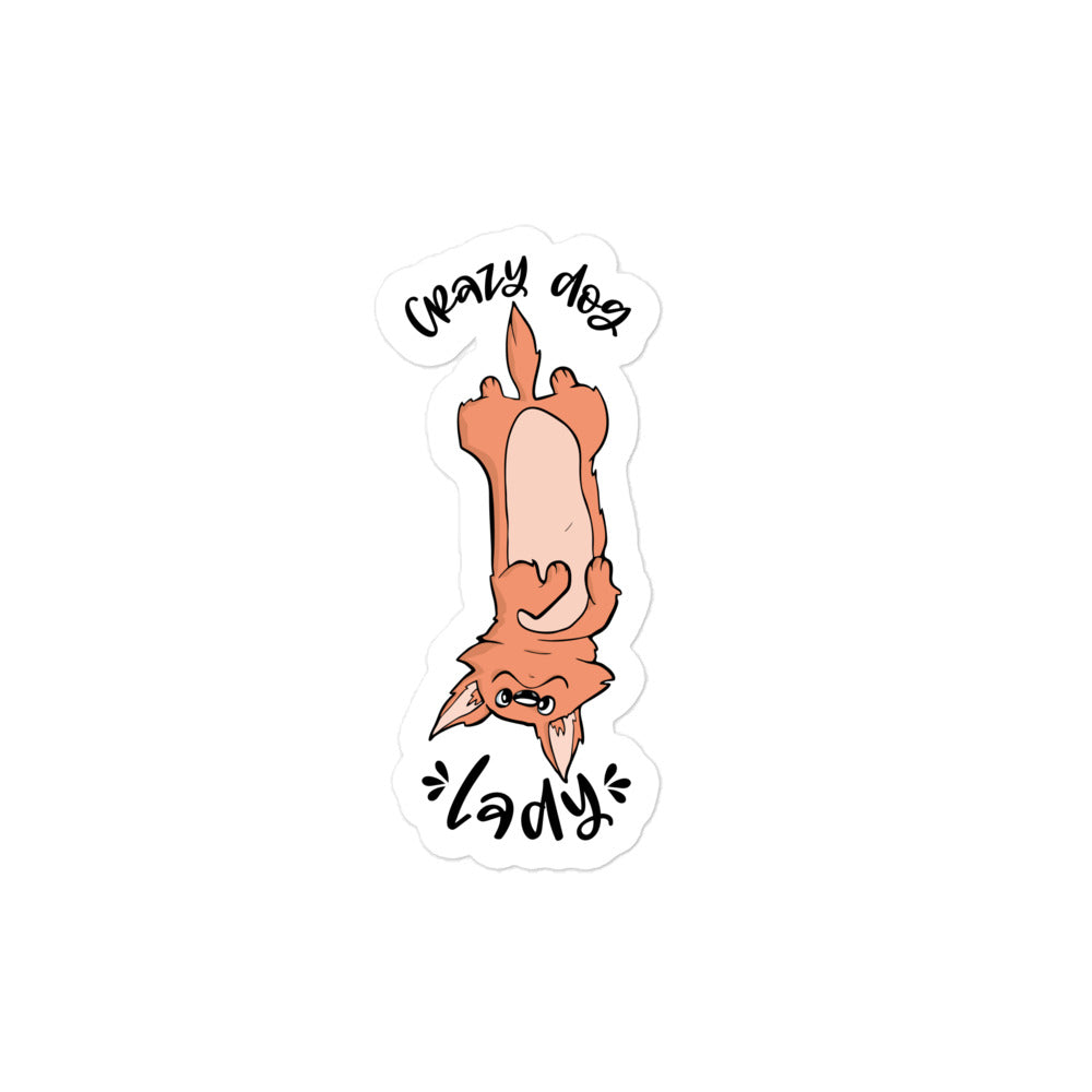 Crazy Dog Lady Bubble-free stickers