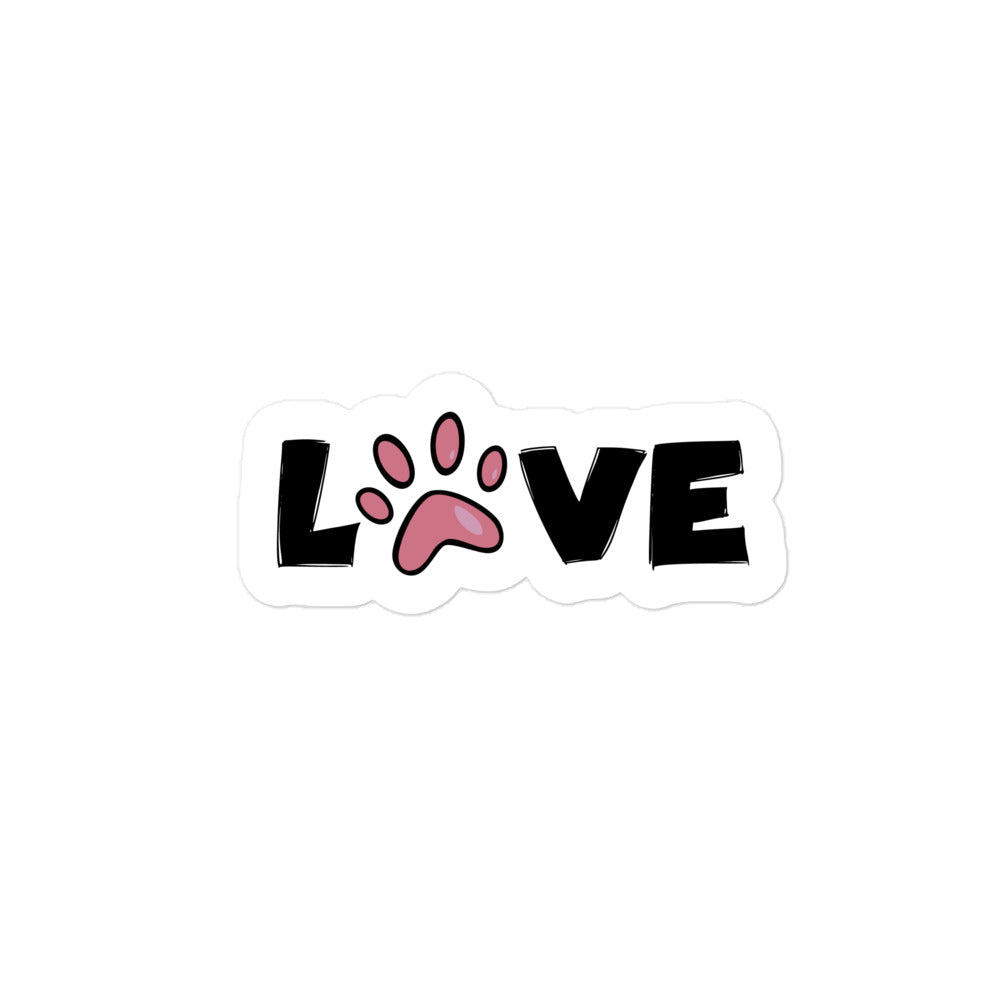 Paw Love Bubble-free stickers