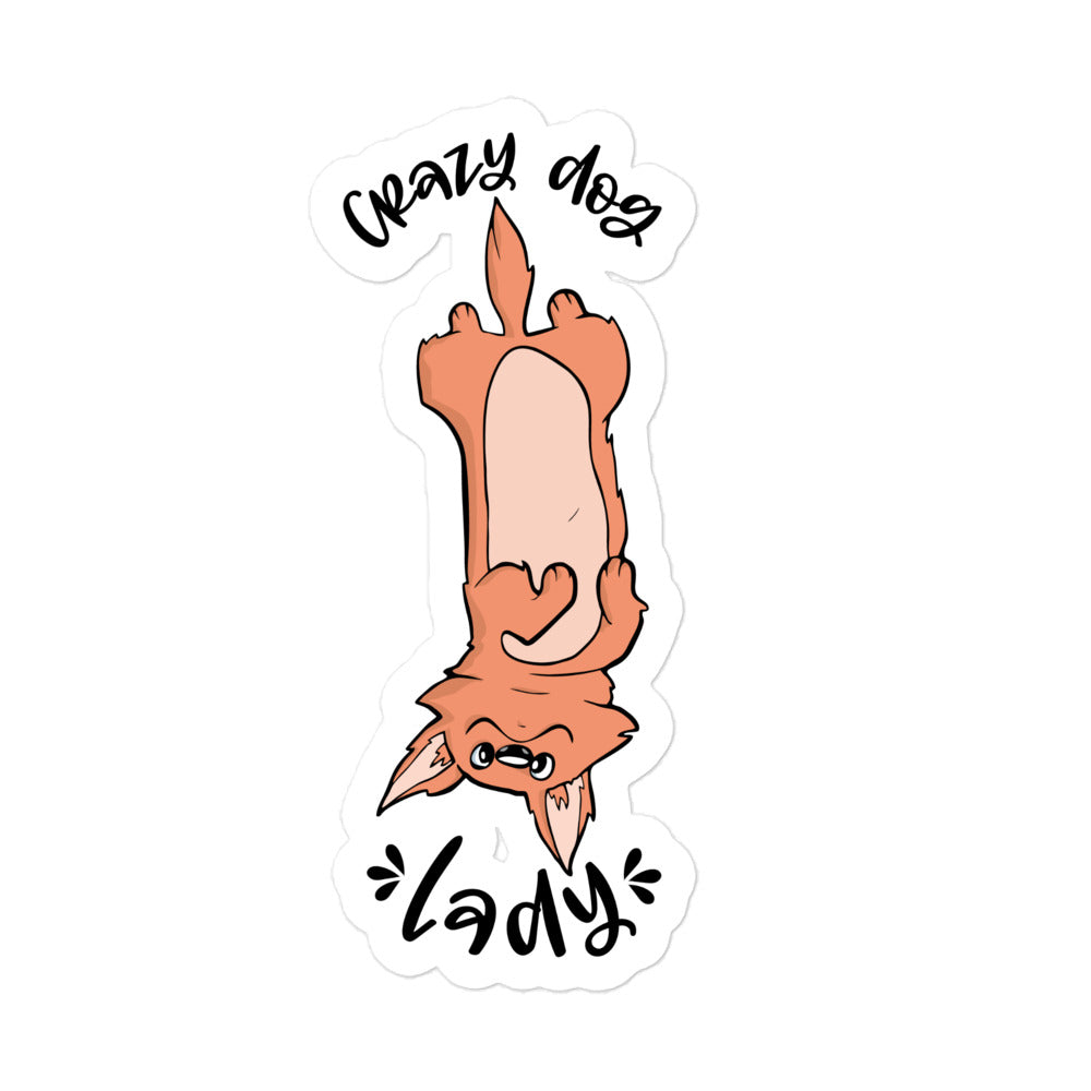 Crazy Dog Lady Bubble-free stickers