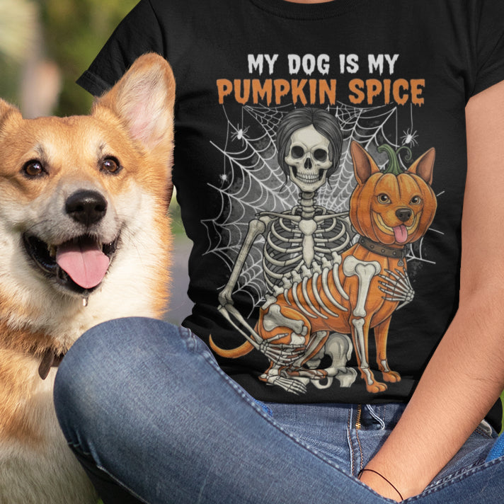 My Dog is My Pumpkin Spice Dog Mom T-Shirt