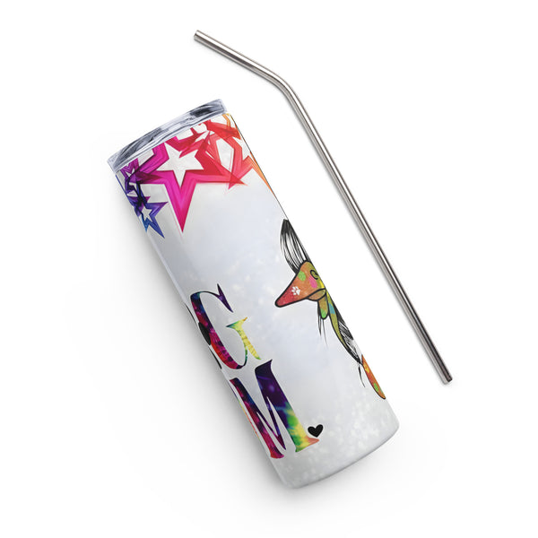 Dog Mom Stars Stainless Steel Tumbler 20oz Dog Mom Stars Stainless Steel Tumbler 20oz