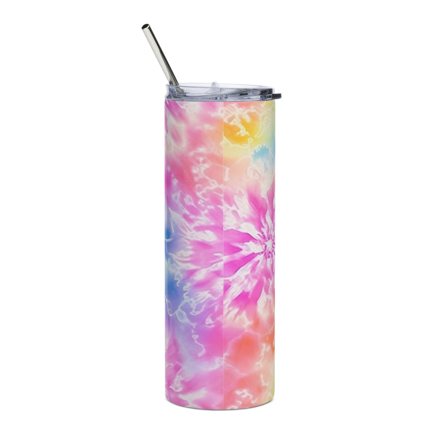 Cotton Candy Tie Dye Stainless Steel Full Print Tumbler
