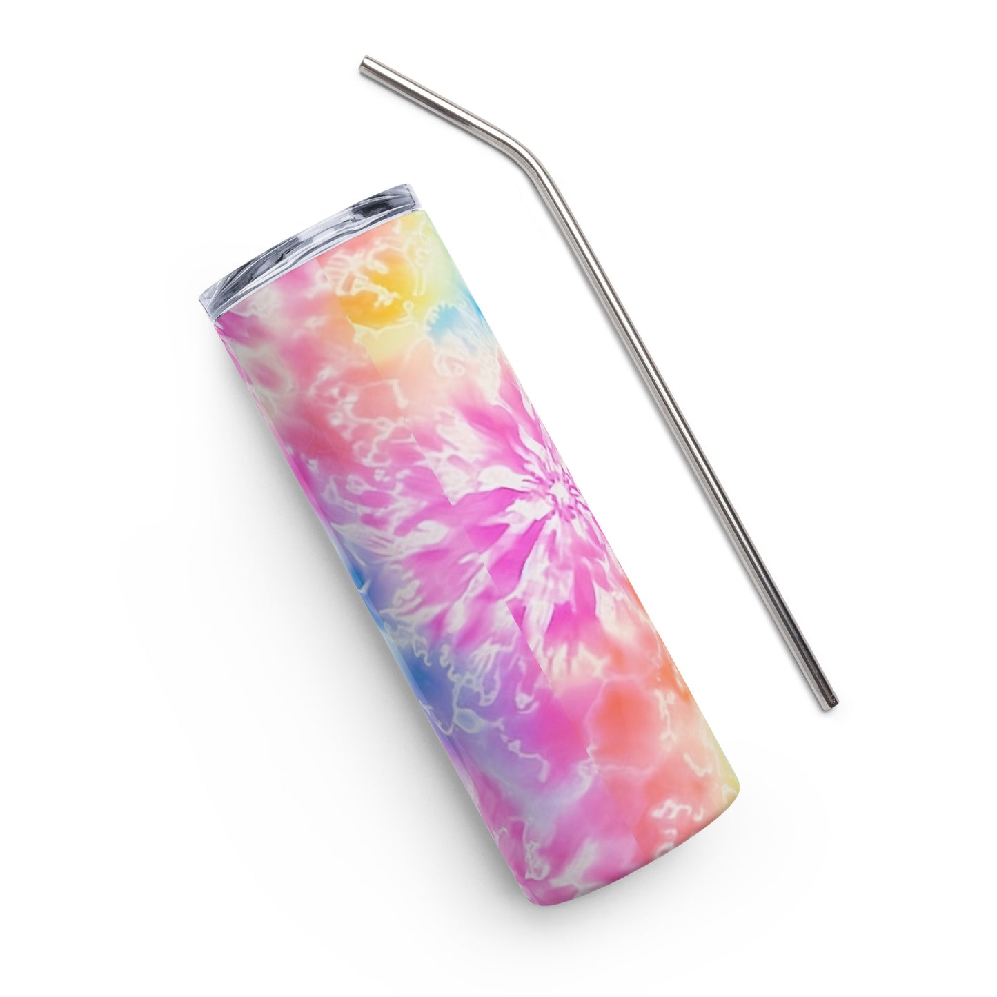 Cotton Candy Tie Dye Stainless Steel Full Print Tumbler