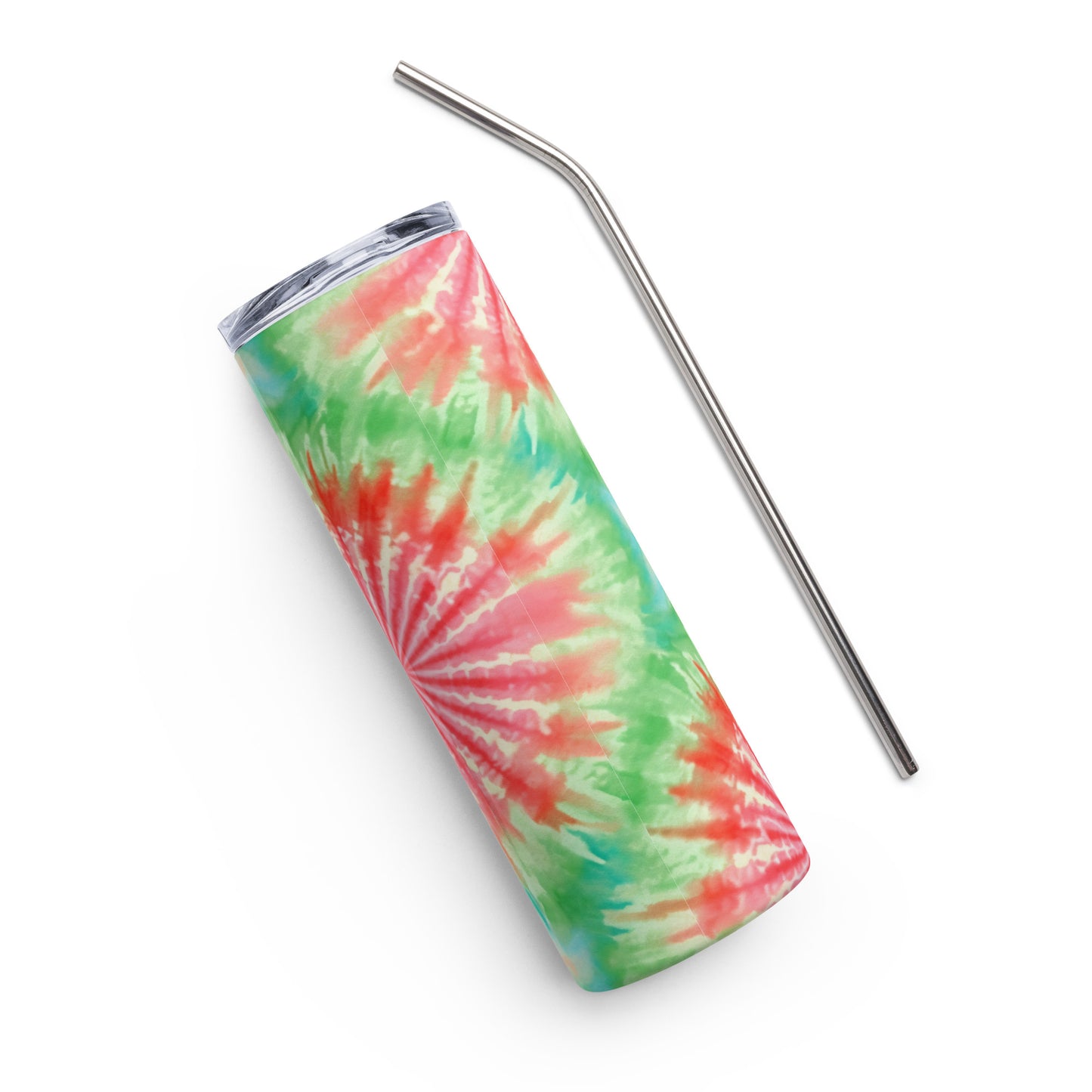 Watermelon Candy Tie Dye Stainless Steel Full Print Tumbler