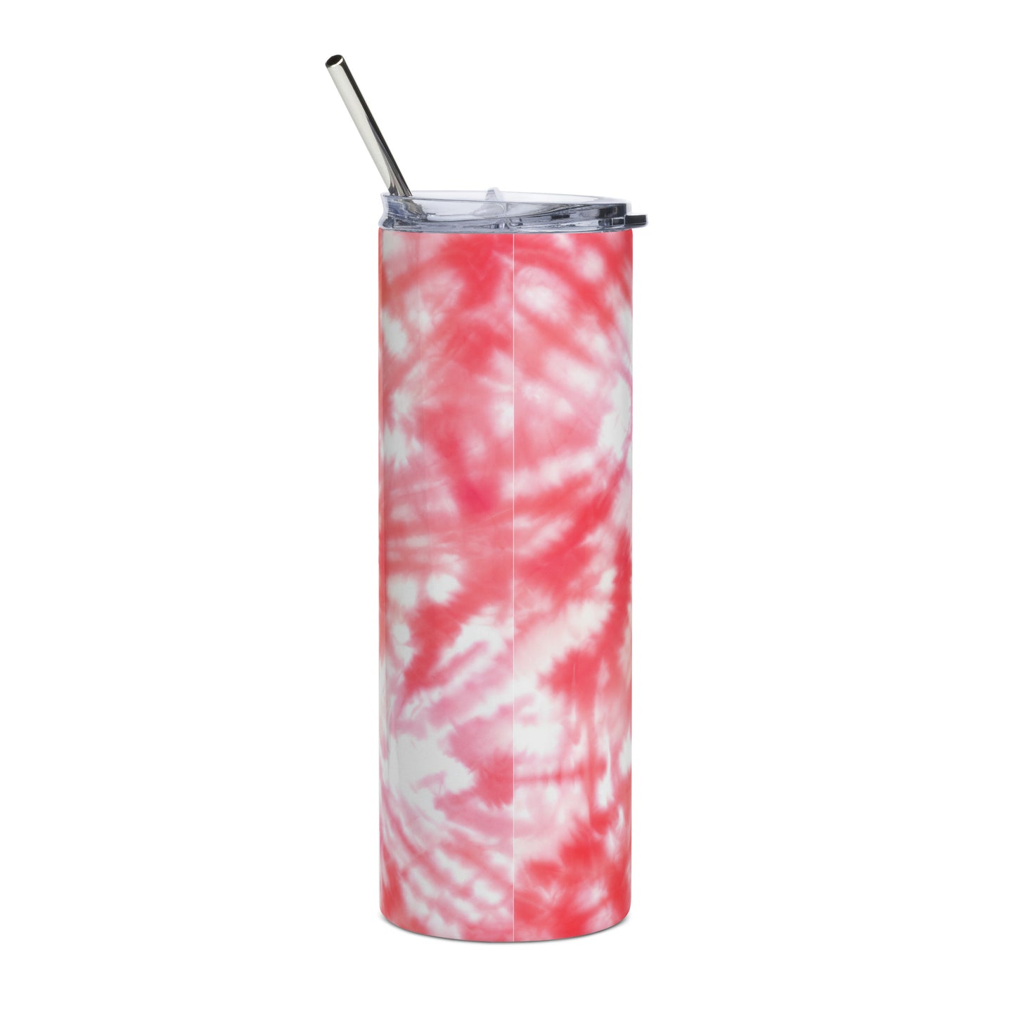 Raspberry Peach Candy Tie Dye Full Print Tumbler