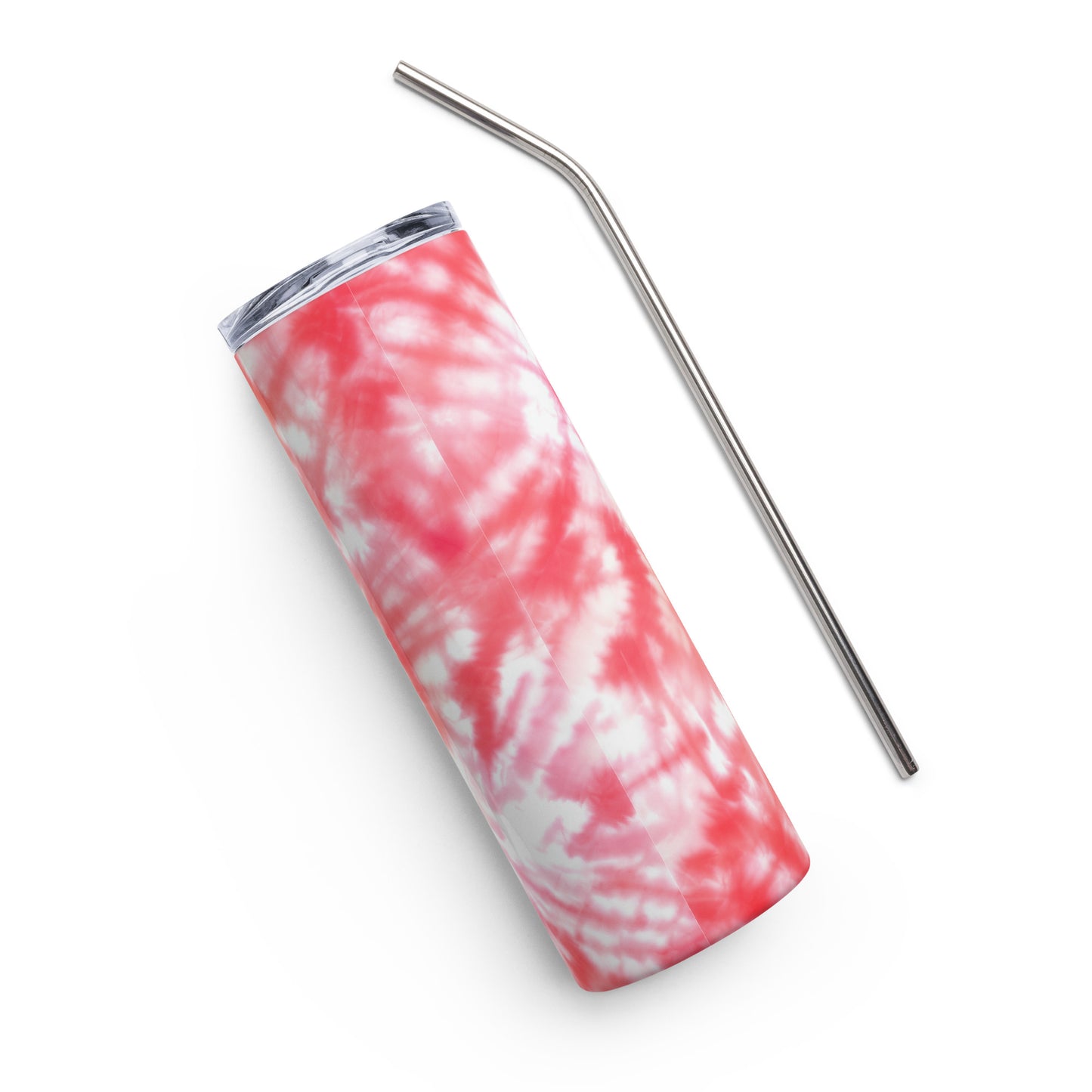 Raspberry Peach Candy Tie Dye Full Print Tumbler