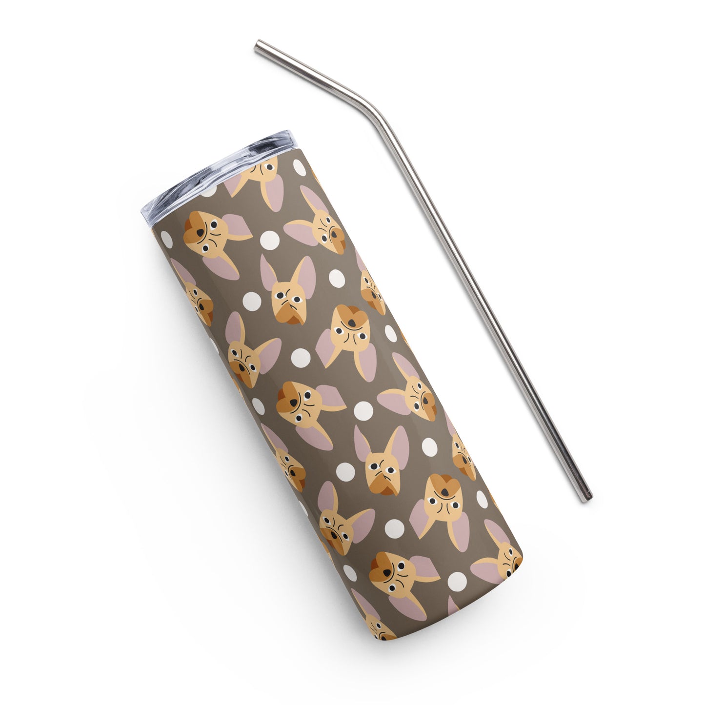 French Bulldog Lovers Stainless steel tumbler