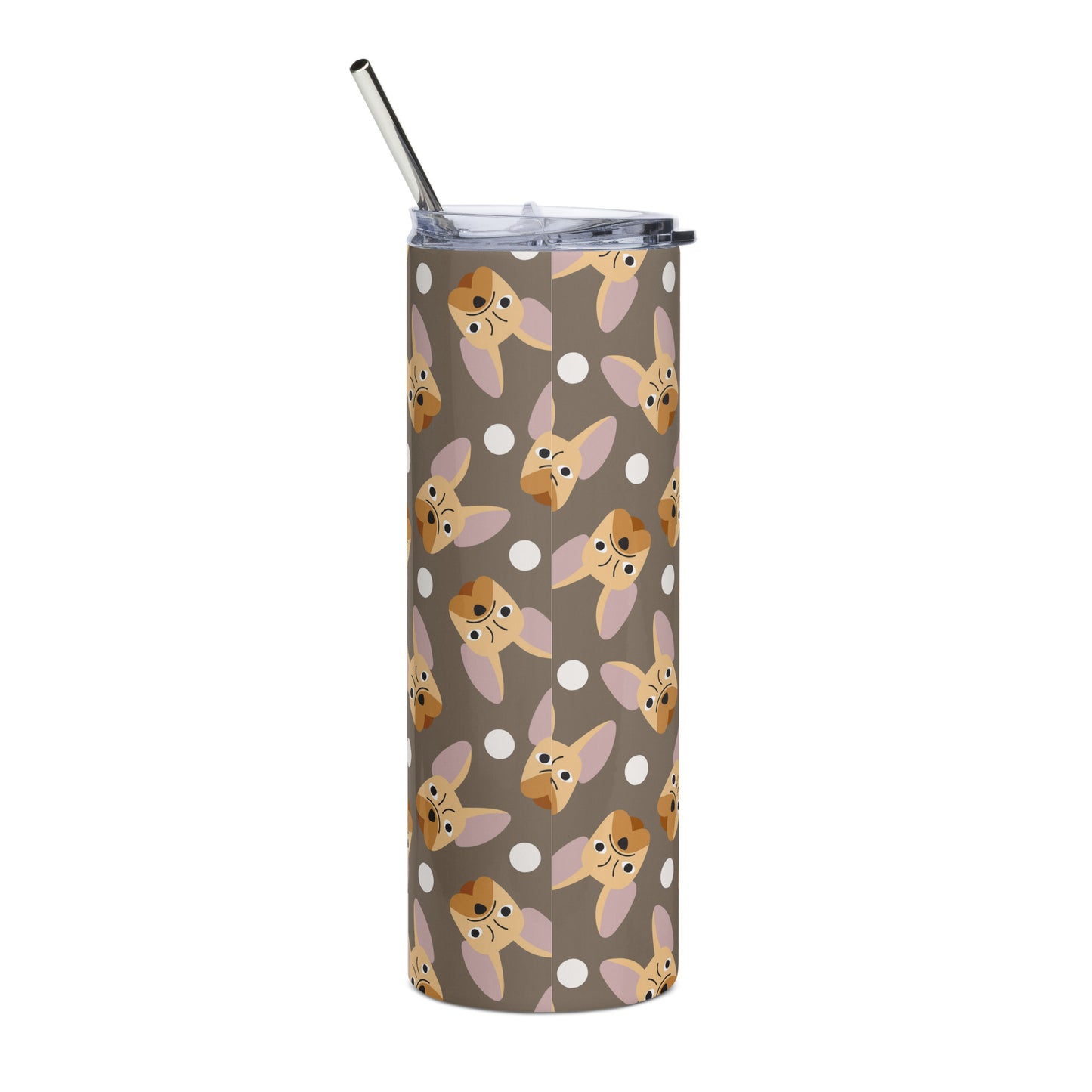 French Bulldog Lovers Stainless steel tumbler