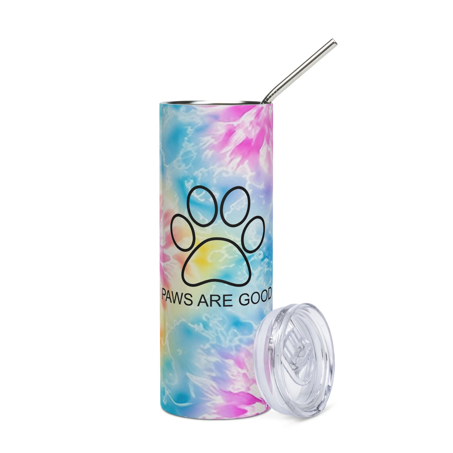 Cotton Candy Tie Dye Stainless Steel Full Print Tumbler
