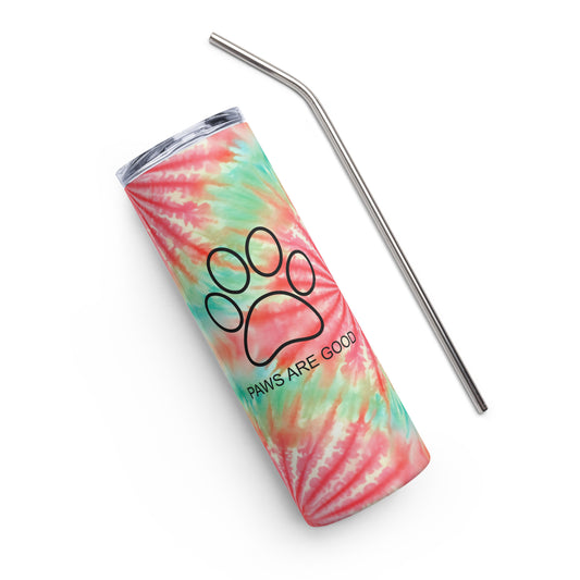 Watermelon Candy Tie Dye Stainless Steel Full Print Tumbler