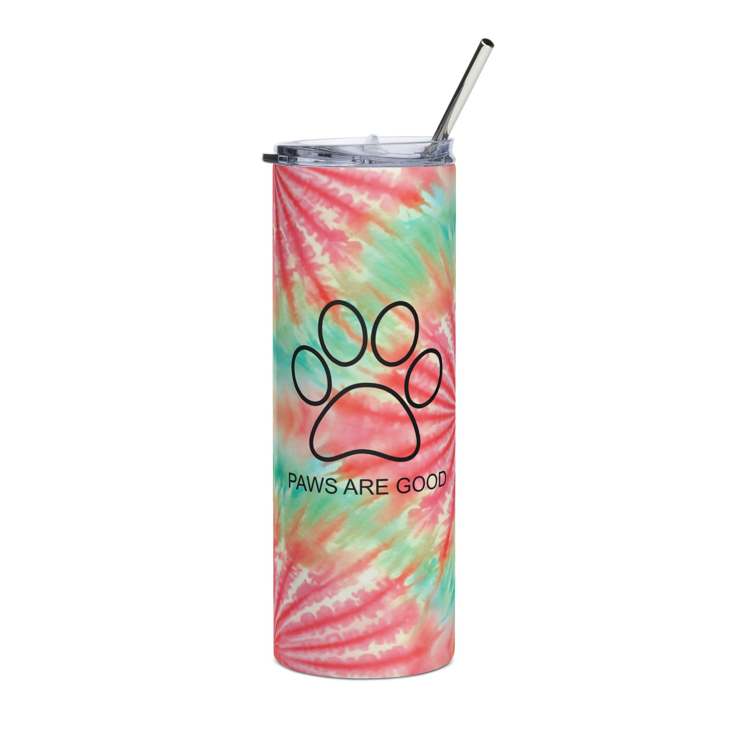 Watermelon Candy Tie Dye Stainless Steel Full Print Tumbler