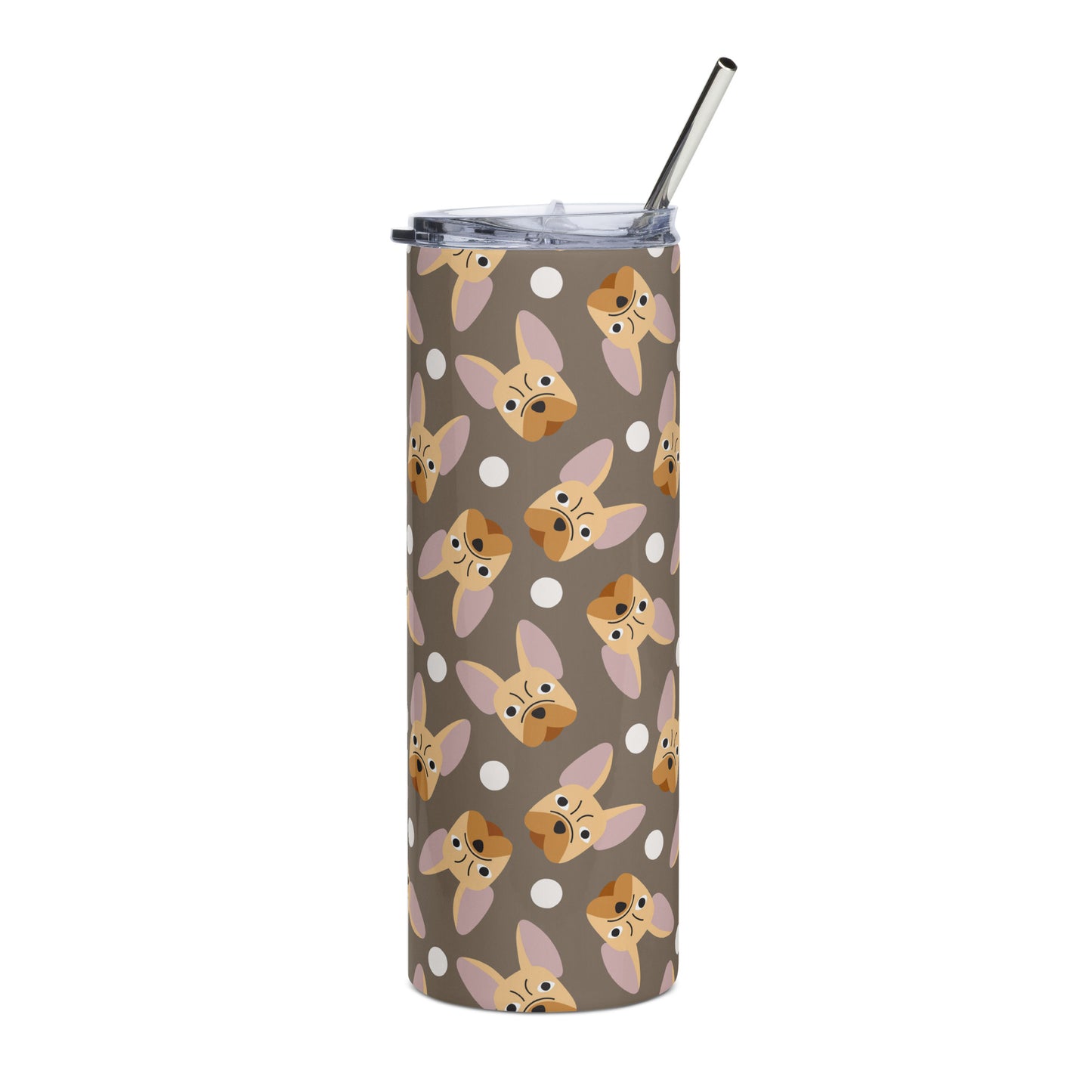 French Bulldog Lovers Stainless steel tumbler