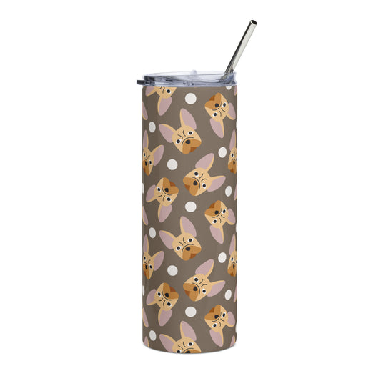 French Bulldog Lovers Stainless steel tumbler