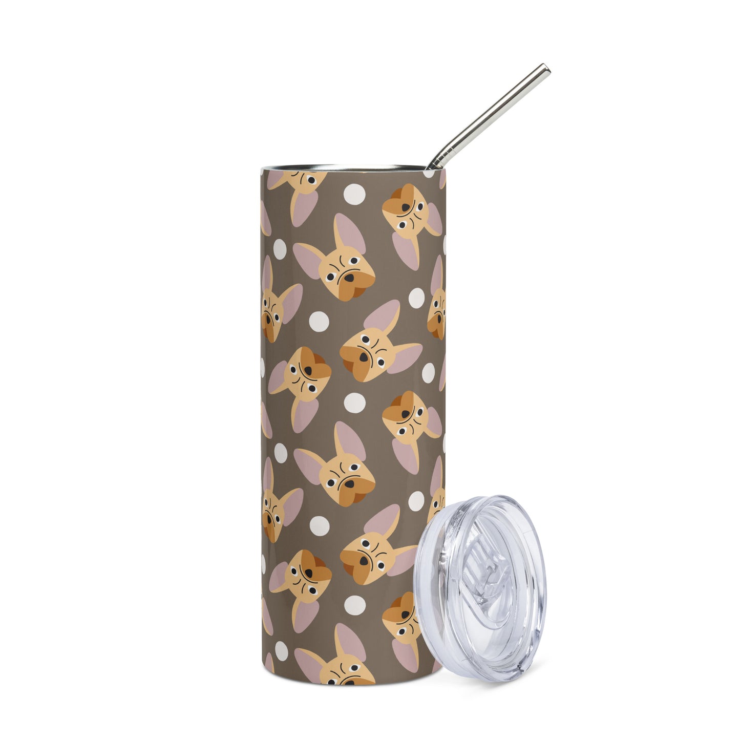 French Bulldog Lovers Stainless steel tumbler