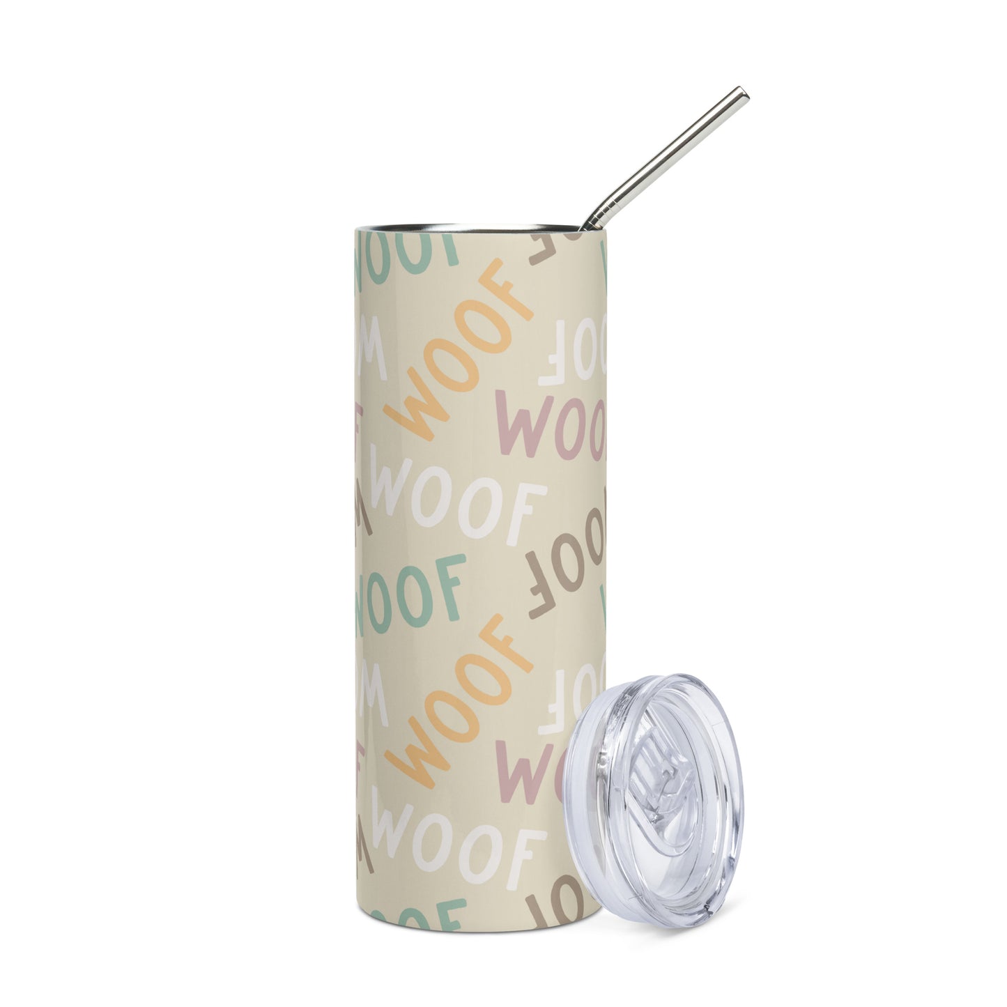 Woof Woof Dog Lovers Stainless steel tumbler