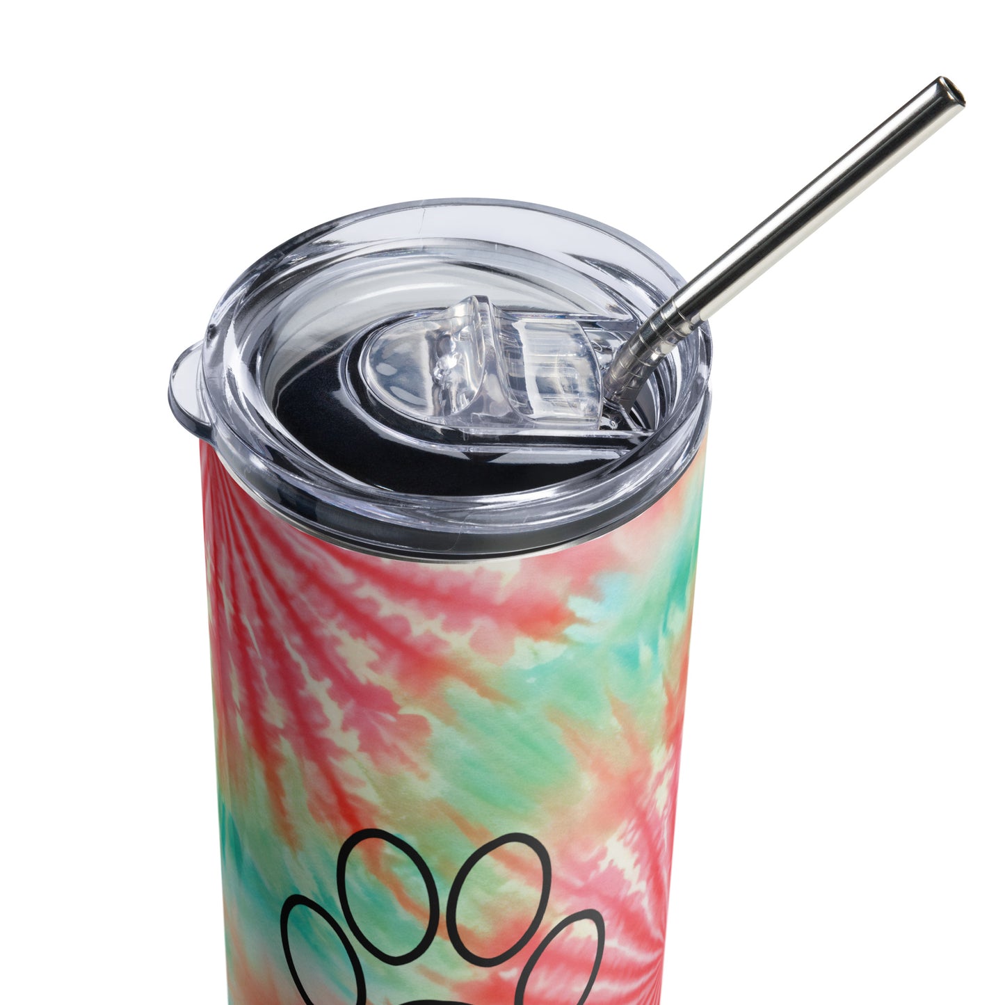 Watermelon Candy Tie Dye Stainless Steel Full Print Tumbler