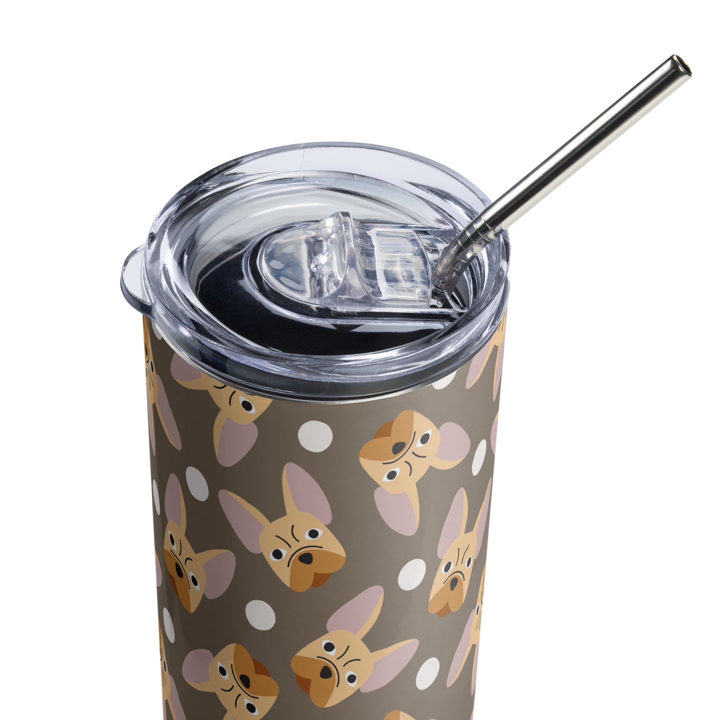 French Bulldog Lovers Stainless steel tumbler