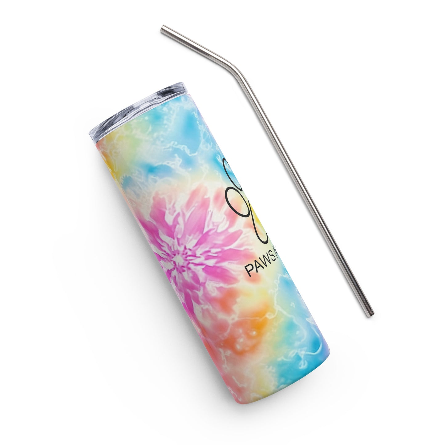 Cotton Candy Tie Dye Stainless Steel Full Print Tumbler