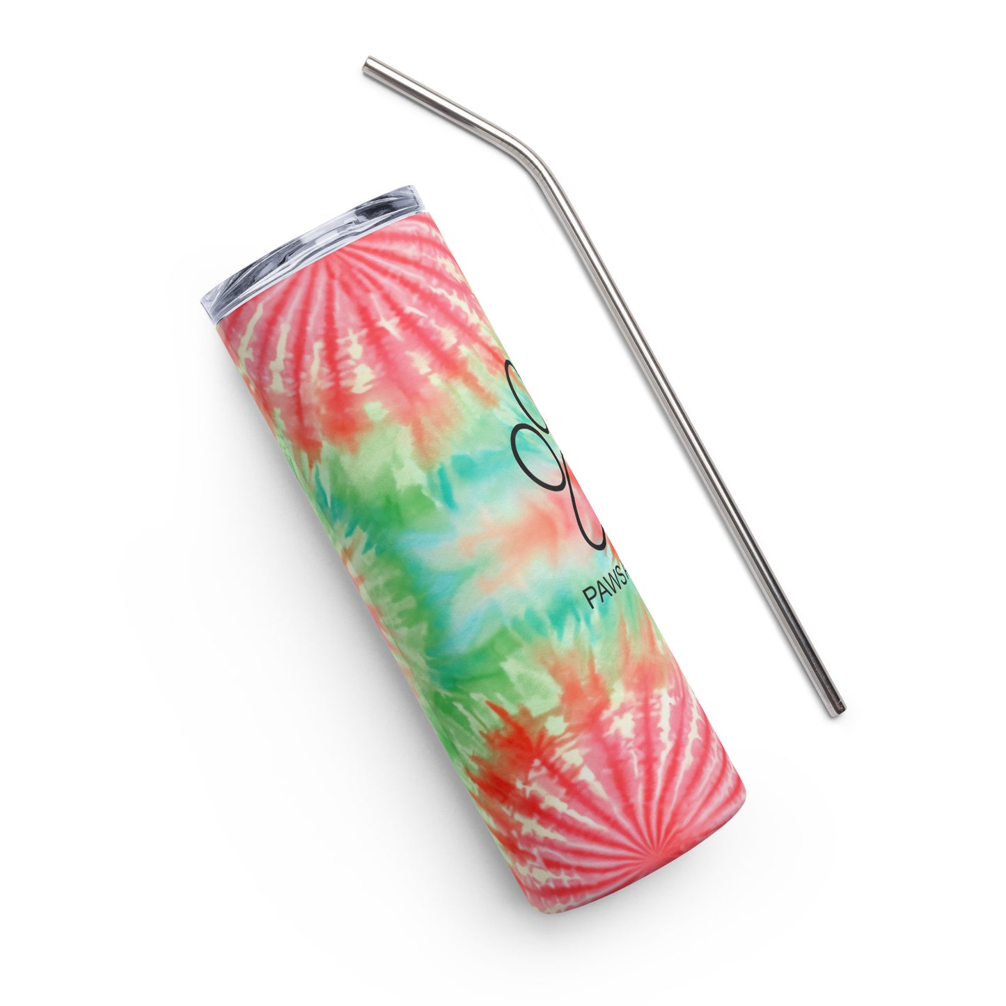 Watermelon Candy Tie Dye Stainless Steel Full Print Tumbler