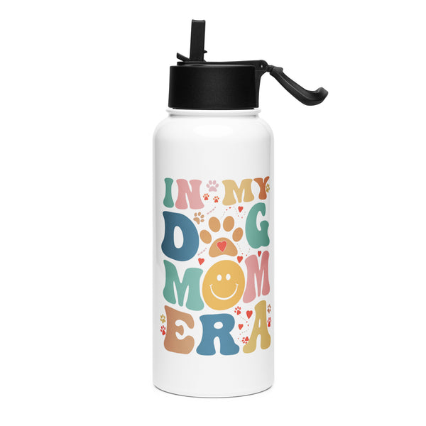 In My Dog Mom Era Stainless Steel Water Bottle with Straw Lid In My Dog Mom Era Stainless Steel Water Bottle with Straw Lid
