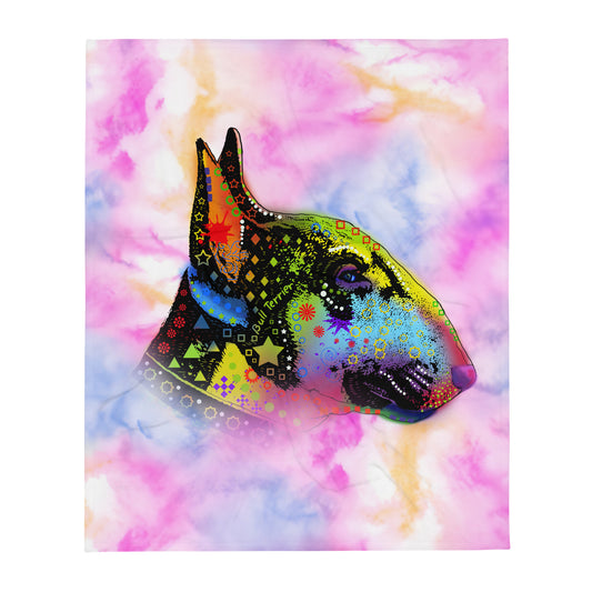 Bull Terrier Dog Lovers Throw Blanket