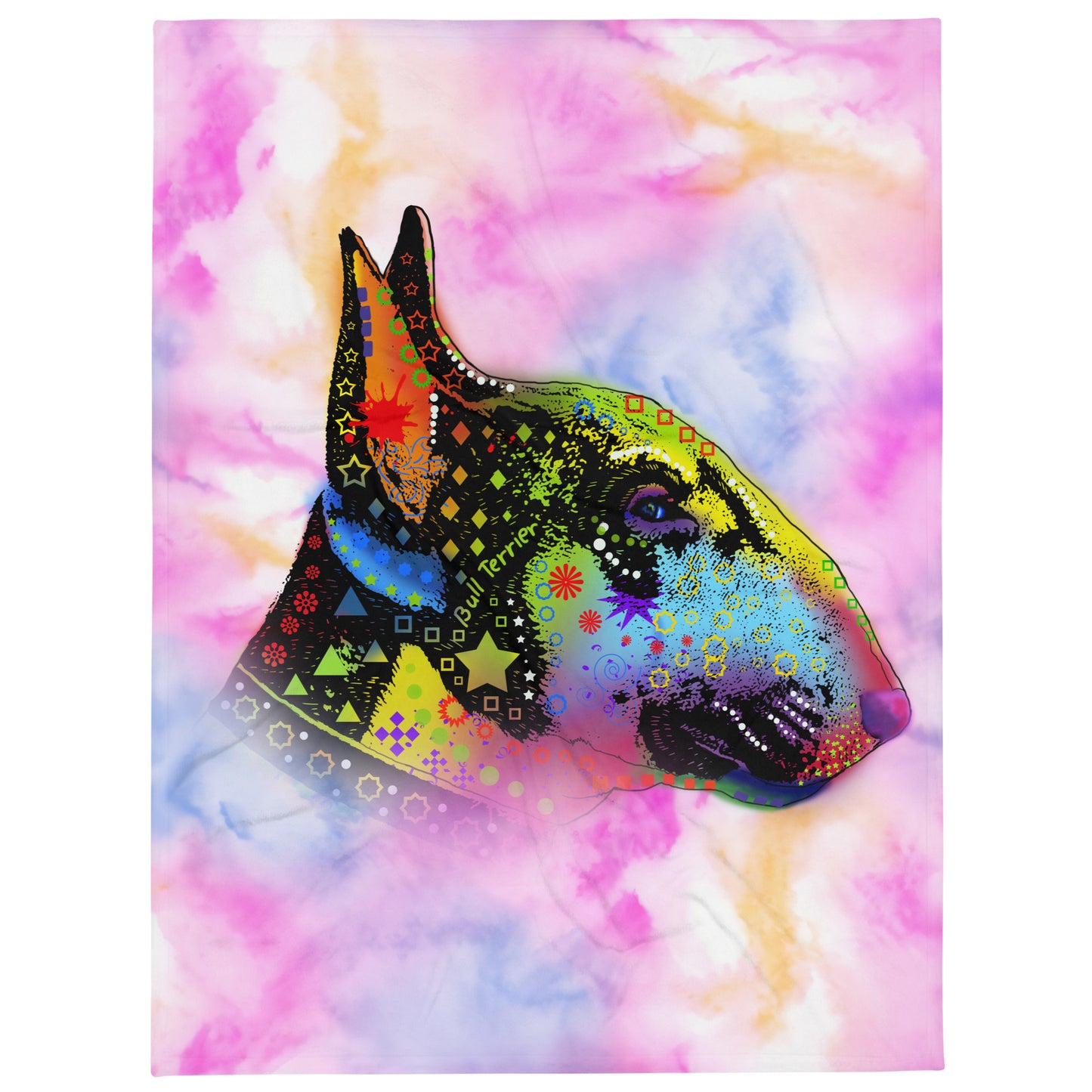 Bull Terrier Dog Lovers Throw Blanket