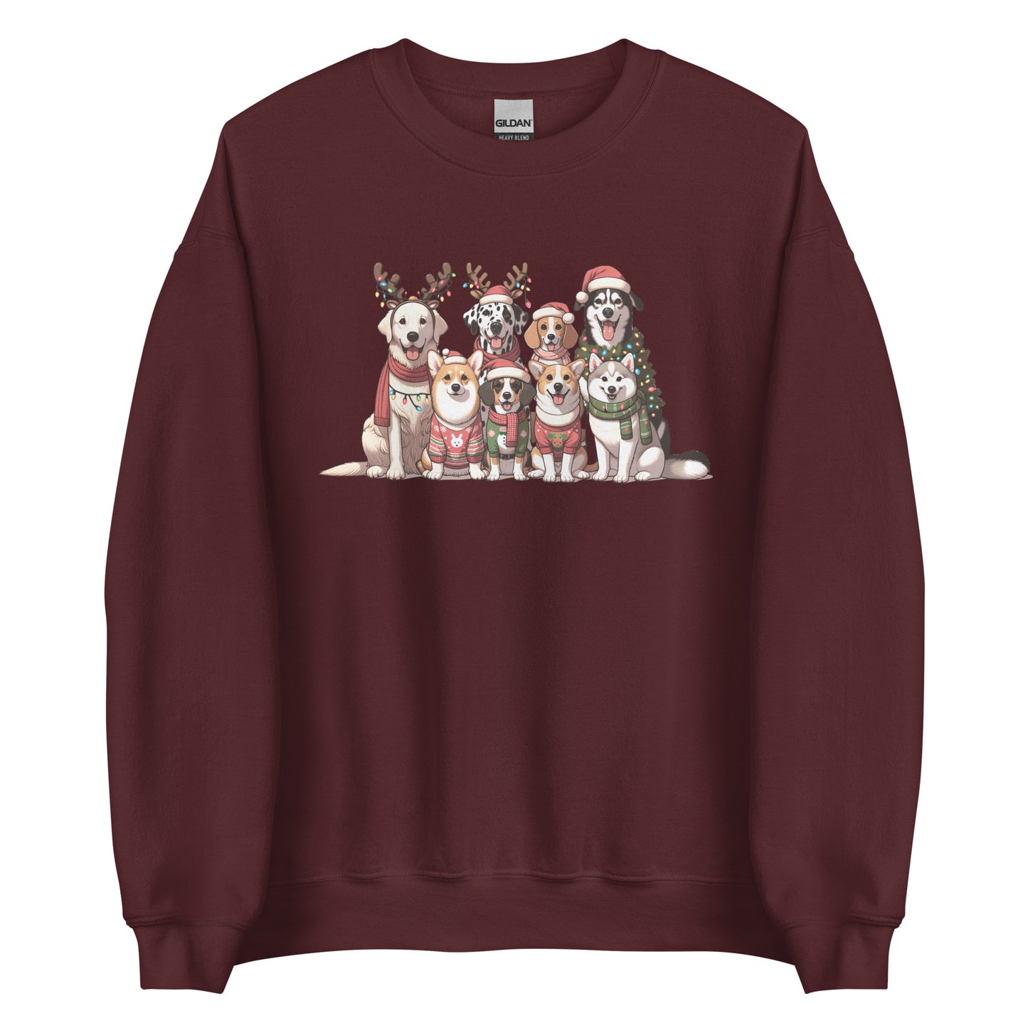 Christmas Dogs in Sweaters Ugly Sweatshirt