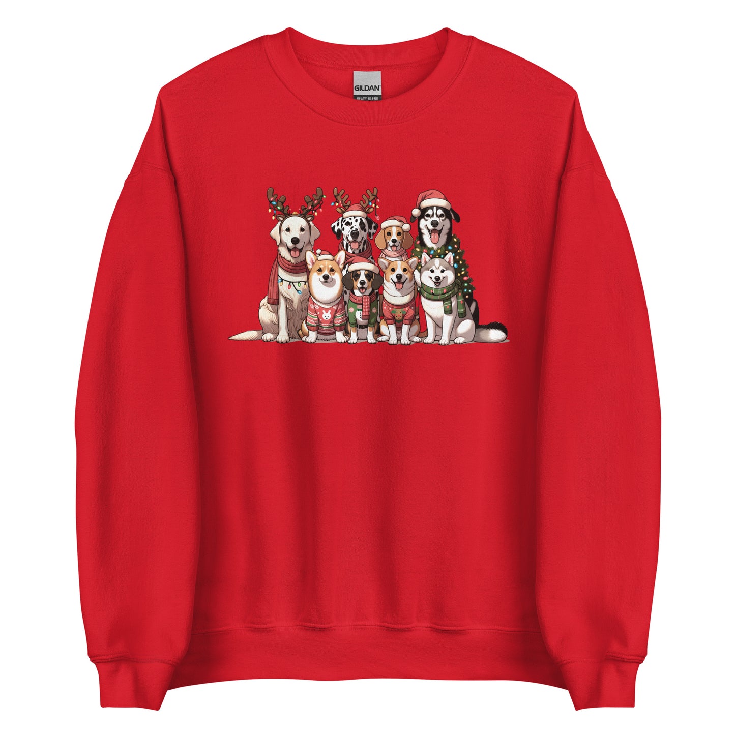 Christmas Dogs in Sweaters Ugly Sweatshirt