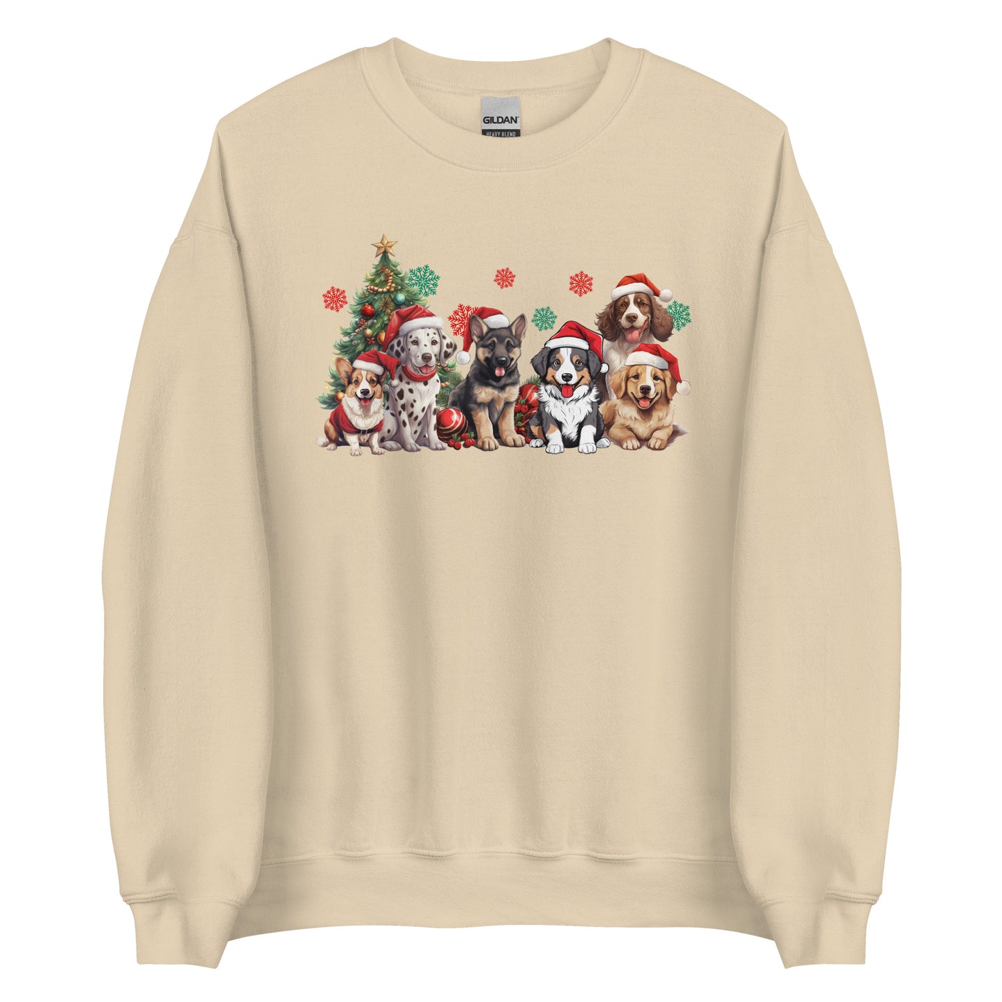 Christmas Puppies Ugly Christmas Sweatshirt