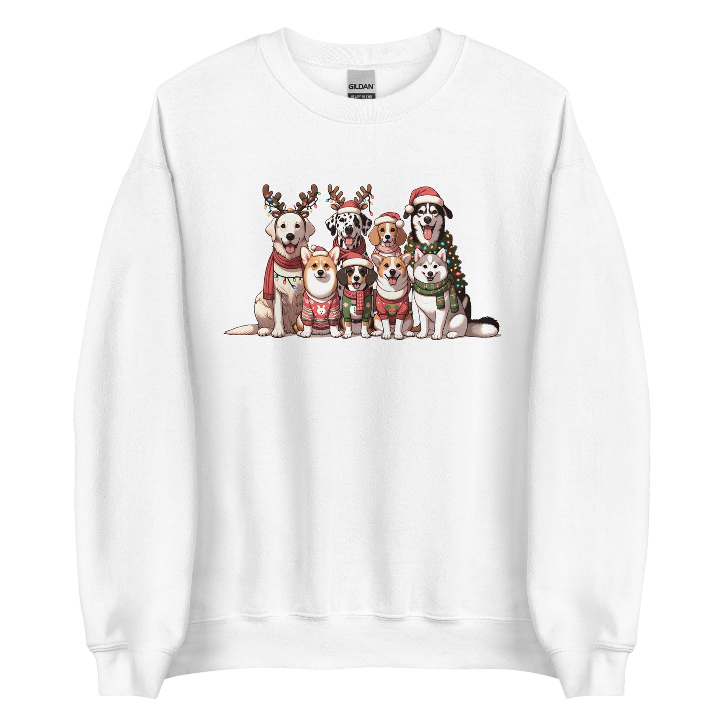 Christmas Dogs in Sweaters Ugly Sweatshirt