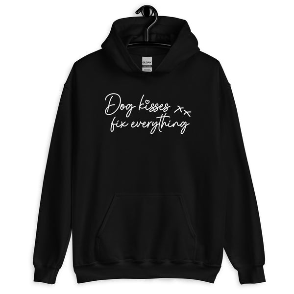 Dog Kisses Fix Everything Unisex Hoodie Dog Kisses Fix Everything Unisex Hoodie