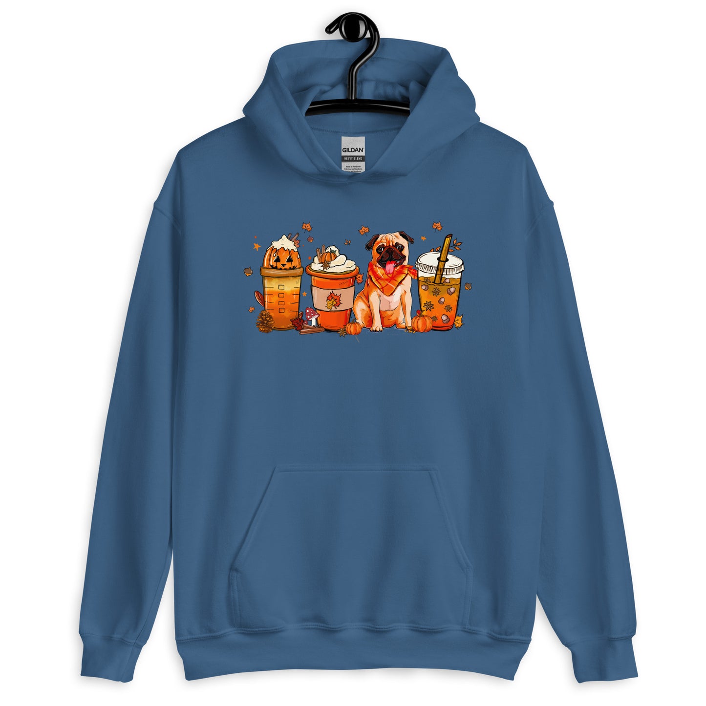 Pug Fall Pumpkin Spice Vibes Hoodie