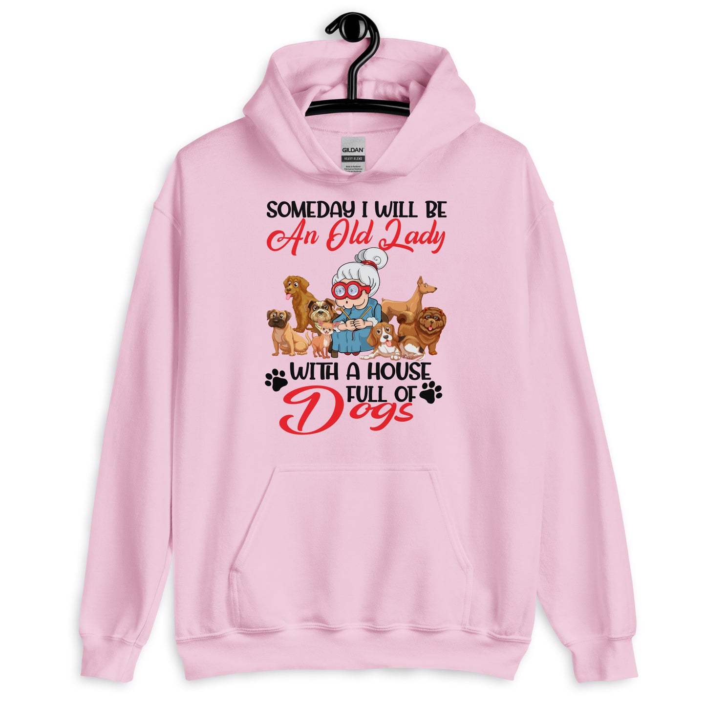 Will be an Old Lady With a House Full of Dogs Hoodie