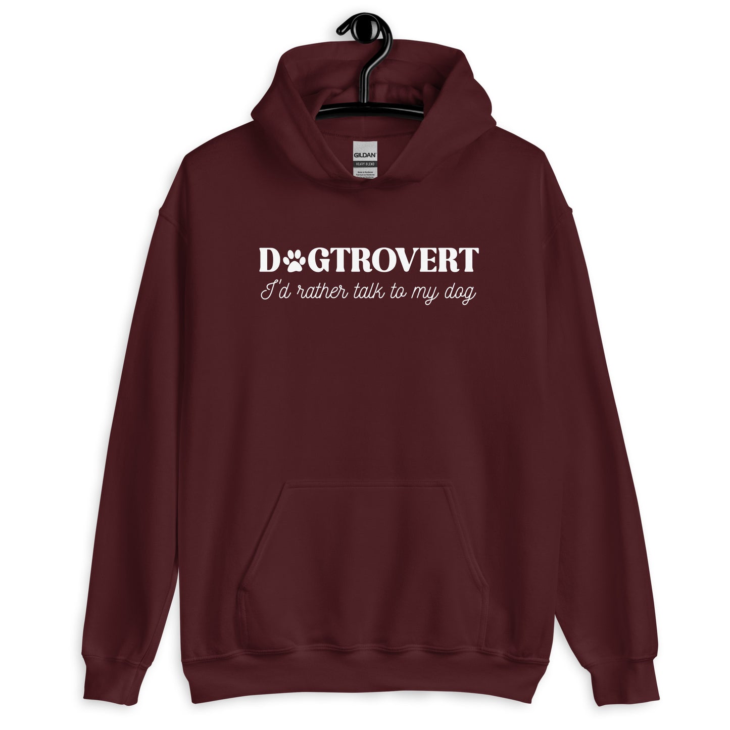 Dogtrovert I'd Rather Talk to My Dog Unisex Hoodie