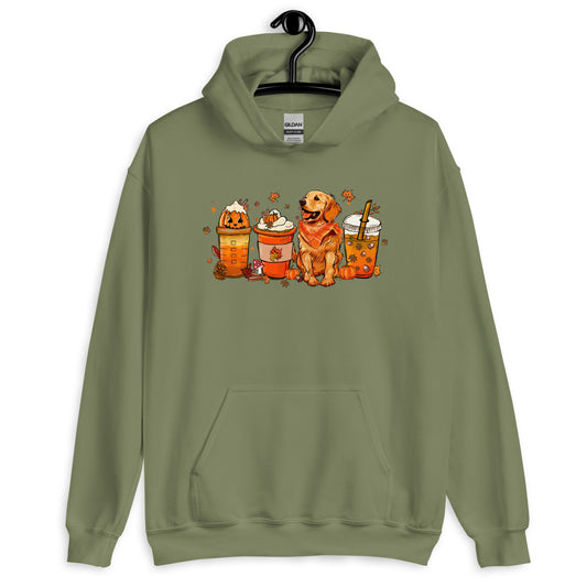 Golden Retriever Fall Pumpkin Spice Vibes Hoodie