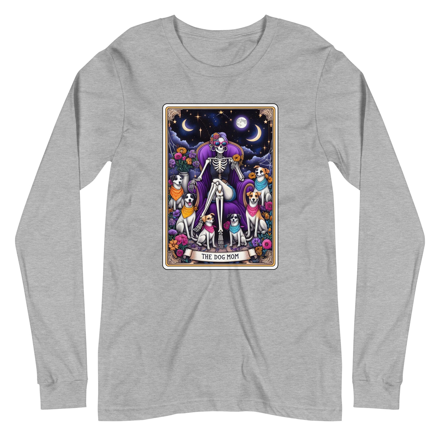 The Dog Mom Tarot Card Unisex Long Sleeve Tee