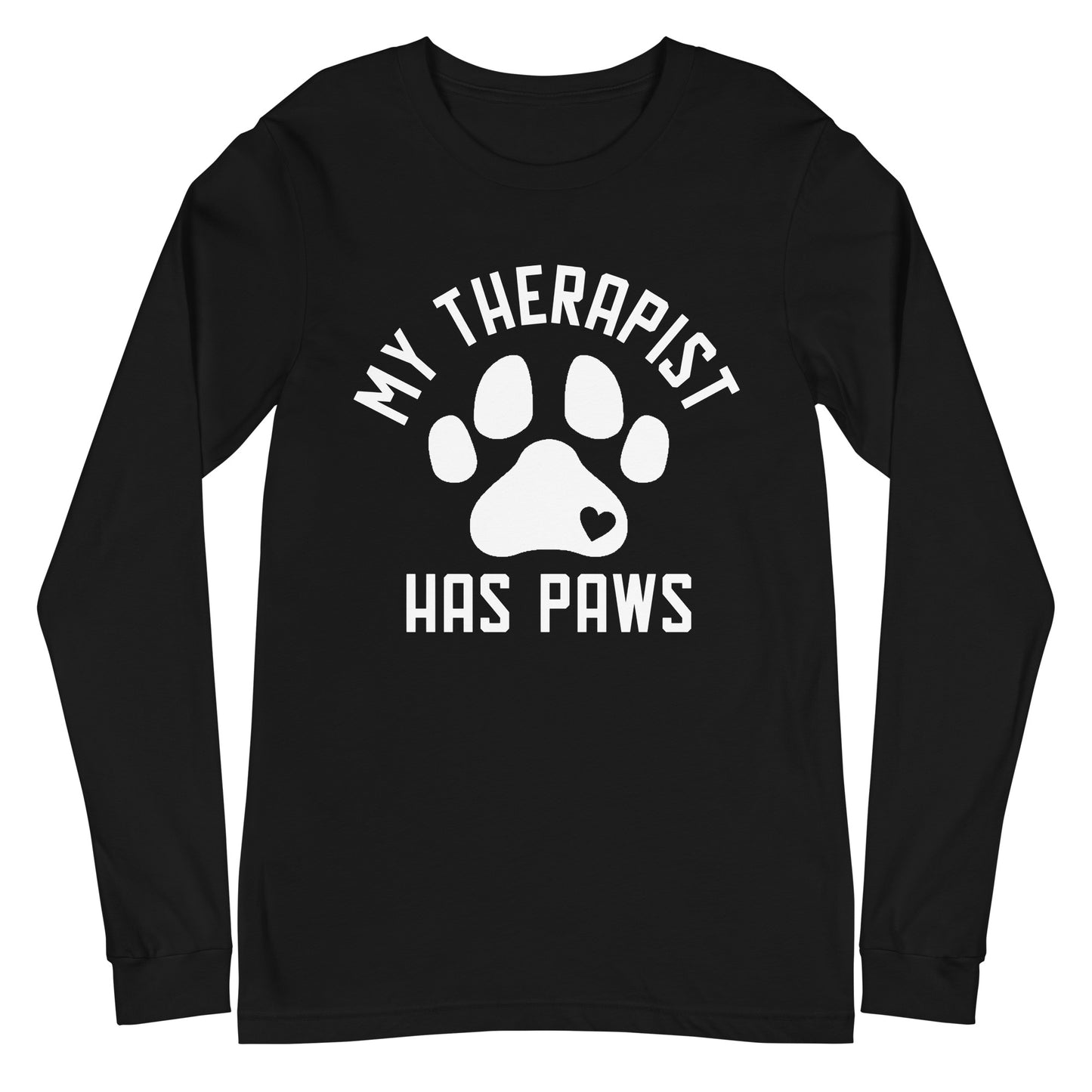 My Therapist Has Paws Unisex Long Sleeve Tee