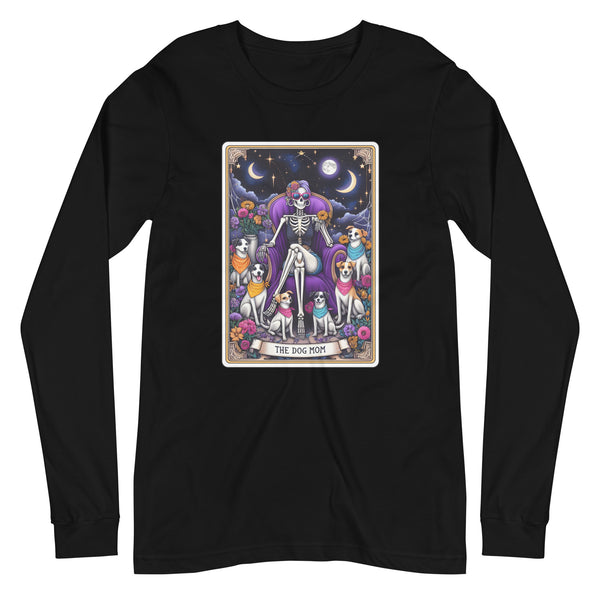 The Dog Mom Tarot Card Unisex Long Sleeve Tee The Dog Mom Tarot Card Unisex Long Sleeve Tee