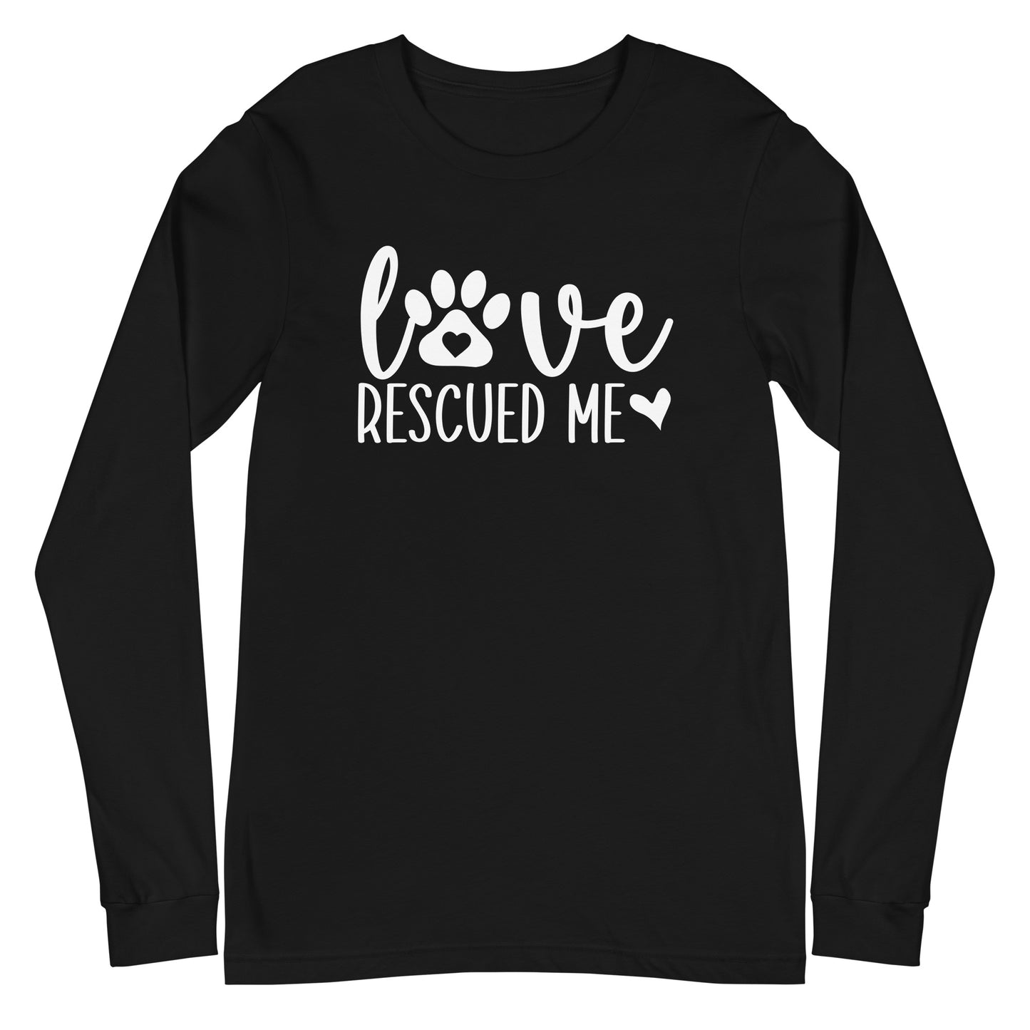 Love Rescued Me Unisex Long Sleeve Tee