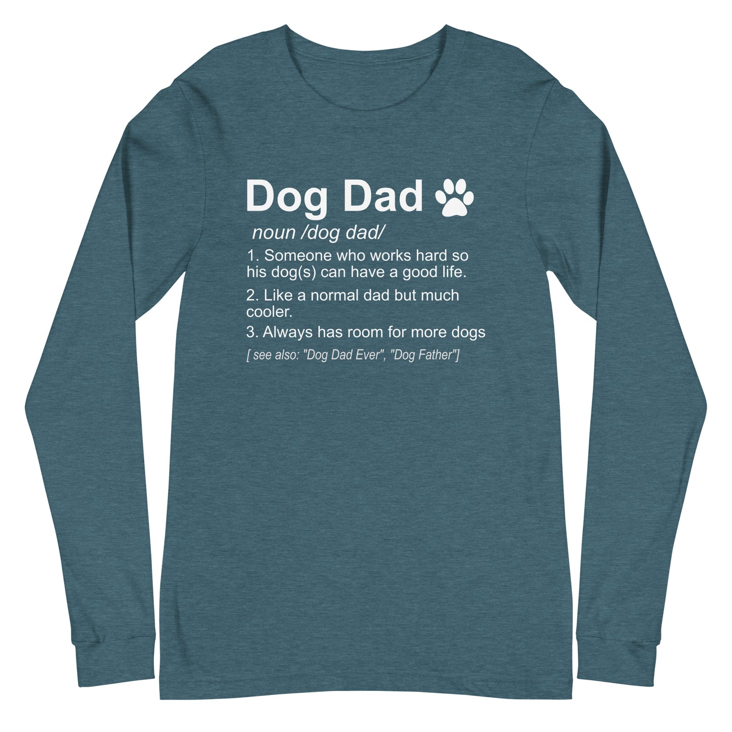 Dog Dad Definition Unisex Long Sleeve Tee