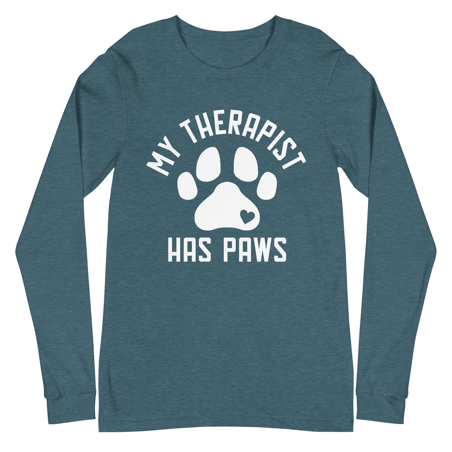 My Therapist Has Paws Unisex Long Sleeve Tee