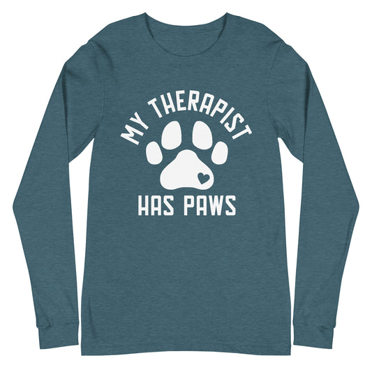 My Therapist Has Paws Unisex Long Sleeve Tee