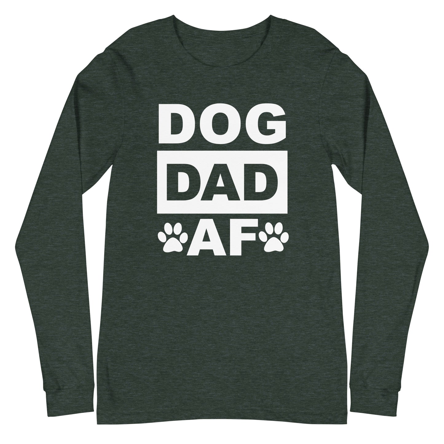 Dog Dad AF Unisex Long Sleeve Tee