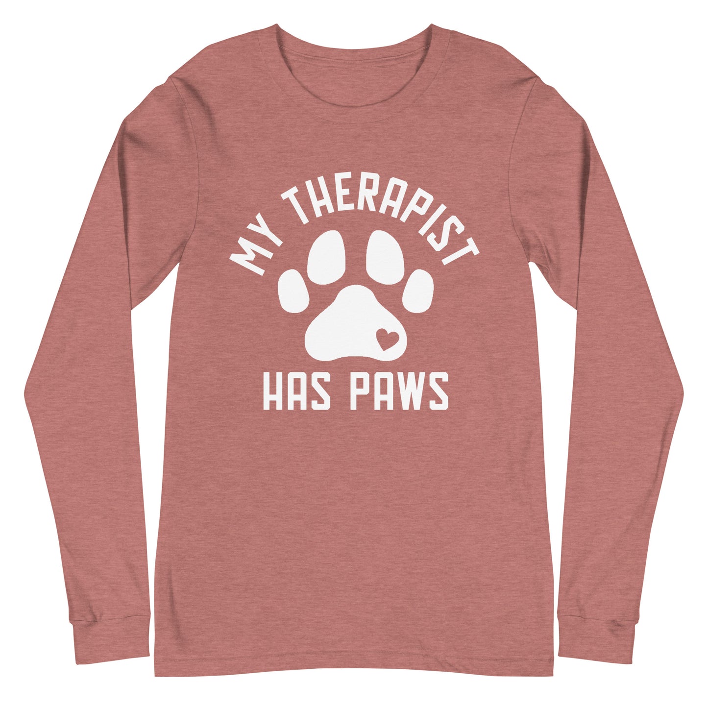 My Therapist Has Paws Unisex Long Sleeve Tee