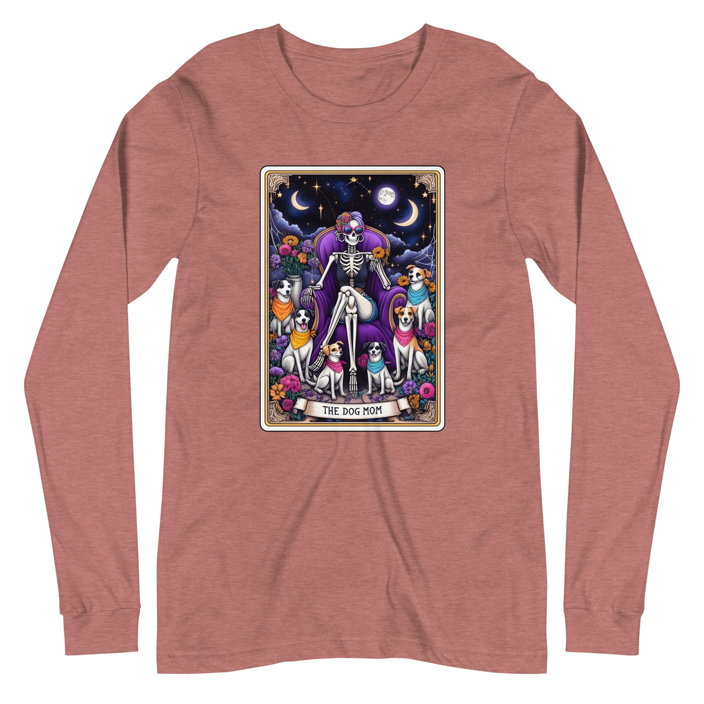 The Dog Mom Tarot Card Unisex Long Sleeve Tee