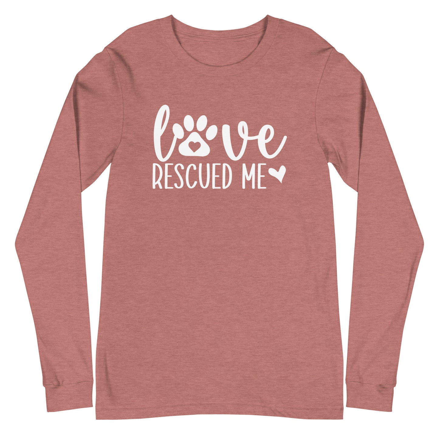 Love Rescued Me Unisex Long Sleeve Tee